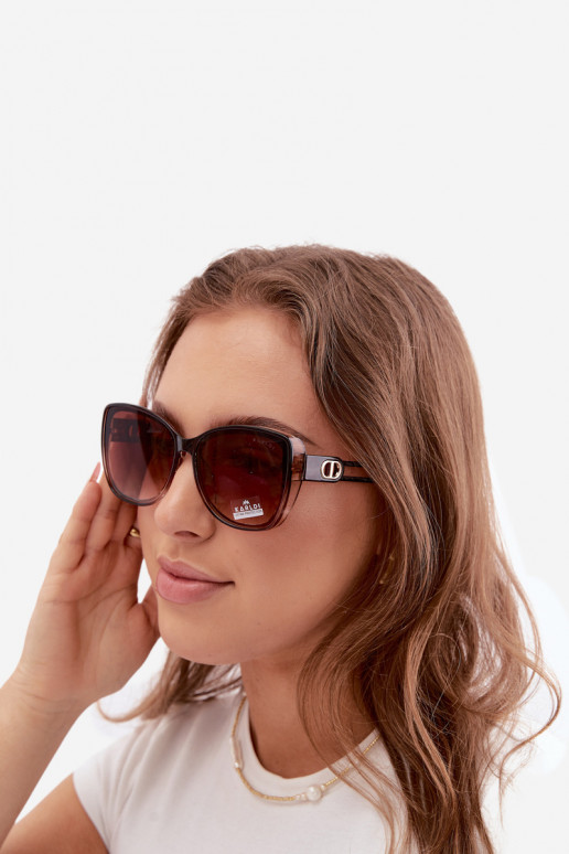 Damen Sonnenbrille im Cat-Eye-Stil braun