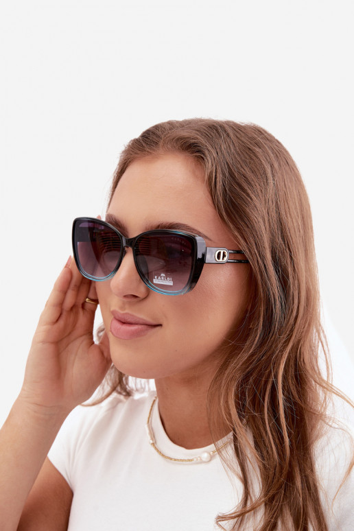 Damen Sonnenbrille im Cat-Eye-Stil blau