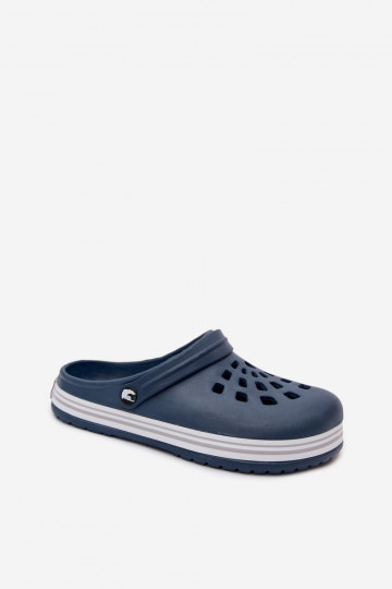 Dunkelblaue Herren leichte Clogs MileĮay