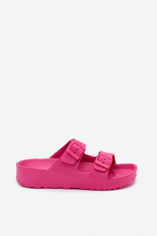 Rosa Damen leichte Clogs mit Schnallen Calico