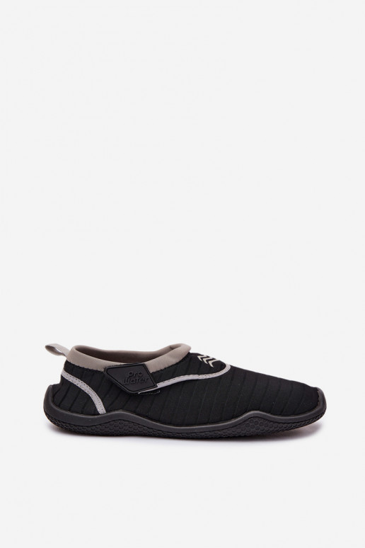 Schwarze Damen Schuhe mit klebenden Verschlüssen PROINATER PRO-26-48-114L
