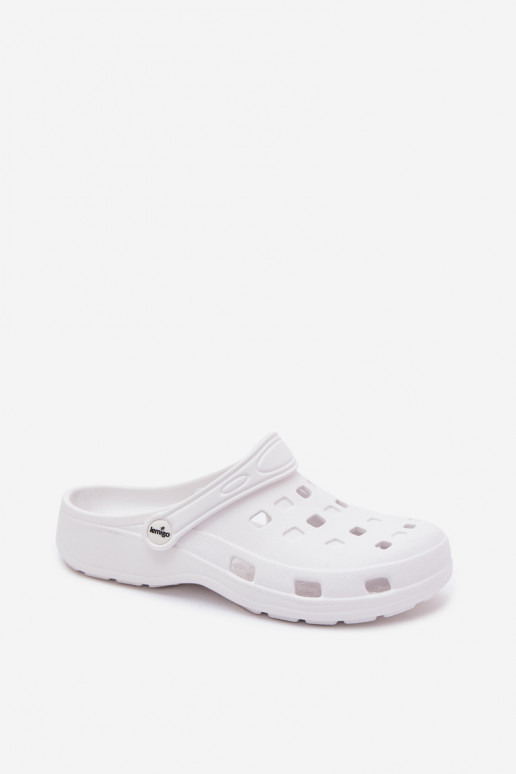 Weiße Damen leichte Clogs LEMIGO 806