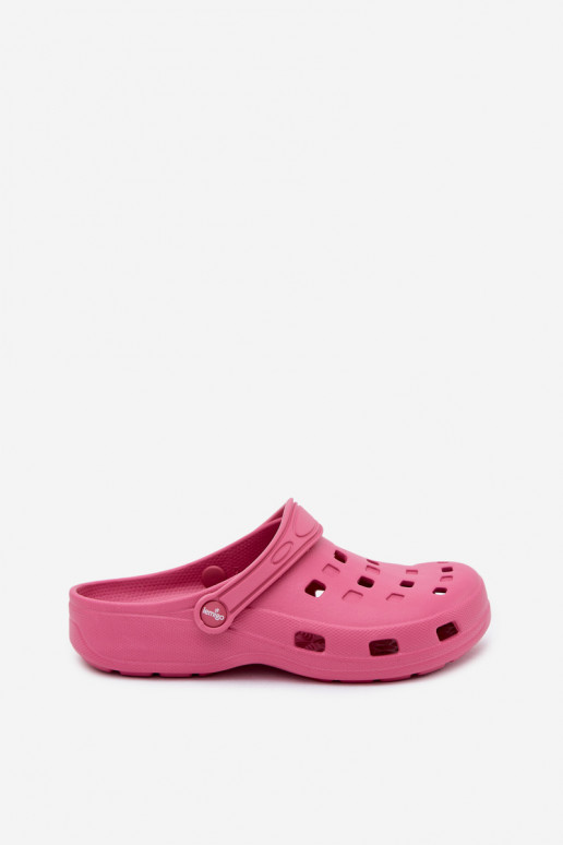 Dunkelrosa Damen leichte Clogs LEMIGO 806