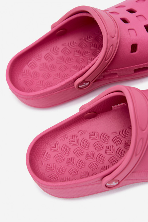 Dunkelrosa Damen leichte Clogs LEMIGO 806