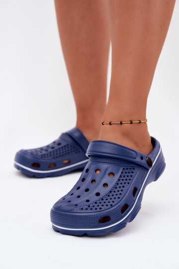 Dunkelblaue leichte Clogs Merritt 2