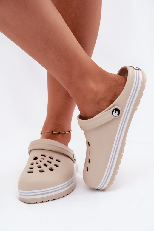 Damen leichte sandfarbene Slipper Ashby