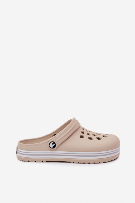Damen leichte sandfarbene Slipper Ashby