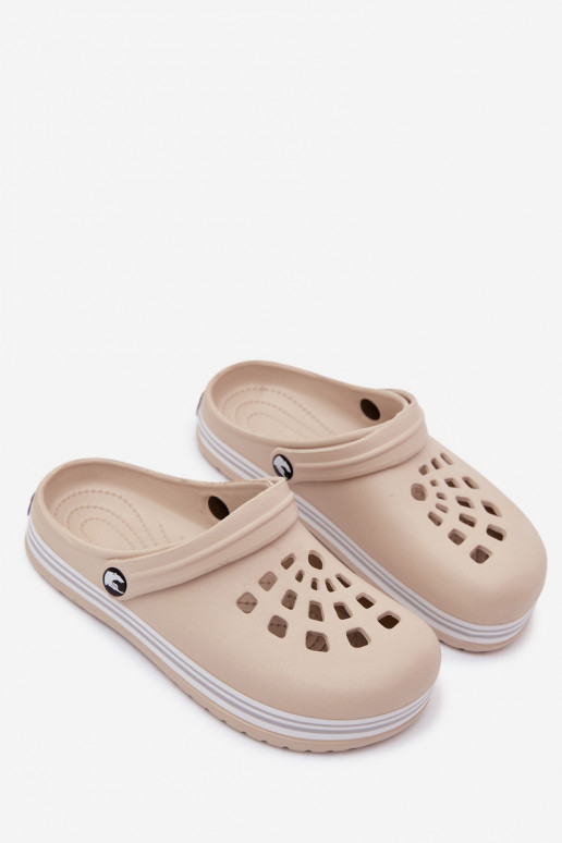 Damen leichte sandfarbene Slipper Ashby
