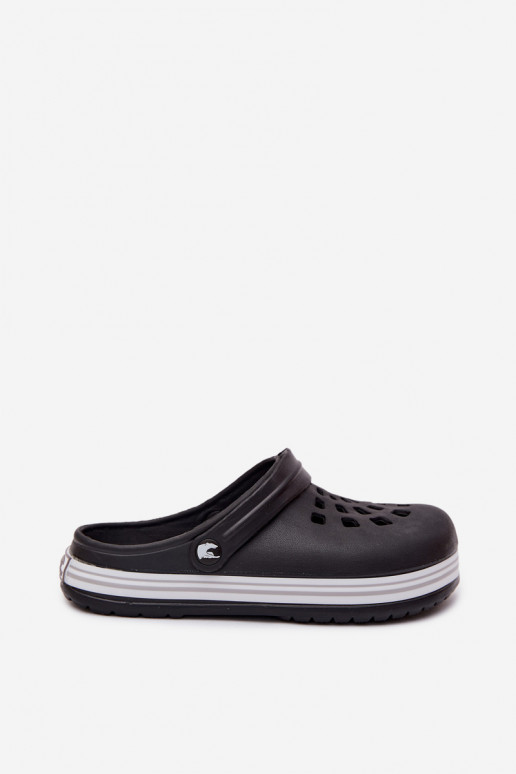 Damen leichte schwarze Slipper Ashby