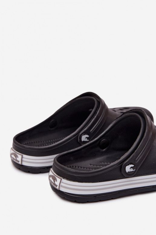 Damen leichte schwarze Slipper Ashby