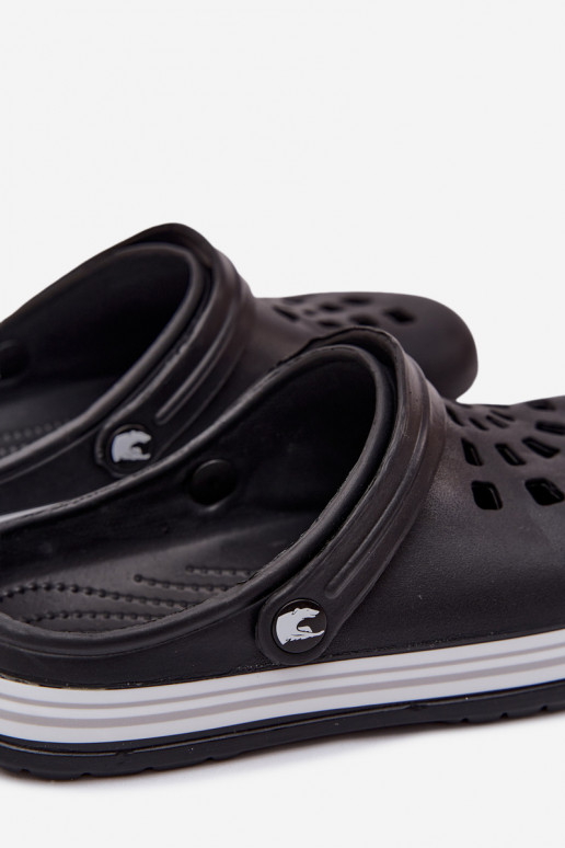 Damen leichte schwarze Slipper Ashby