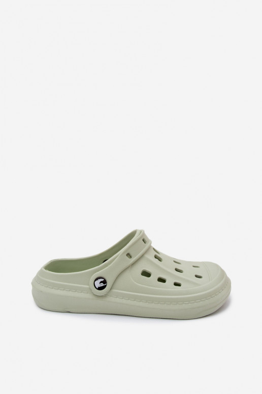 Herren leichte pastellgrüne Slipper Route