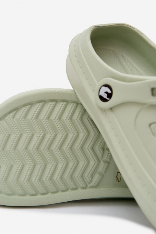 Herren leichte pastellgrüne Slipper Route