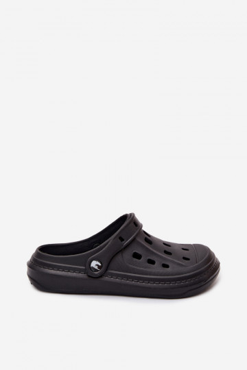 Herren leichte schwarze Slipper Route 2