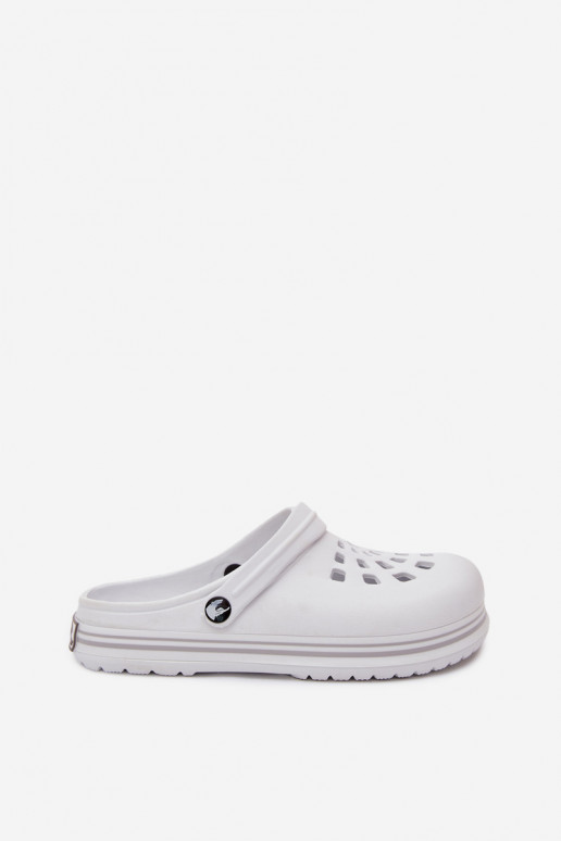 Damen leichte weiße Slipper Ashby