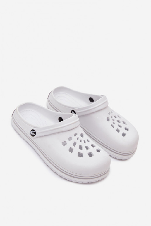 Damen leichte weiße Slipper Ashby