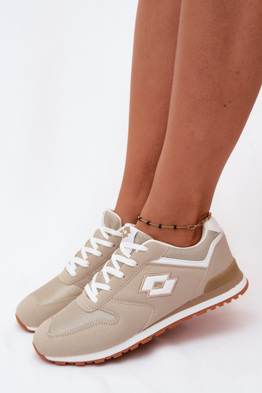 Damen sandfarbene Sneakers LOTTO 2401850U EPICAN
