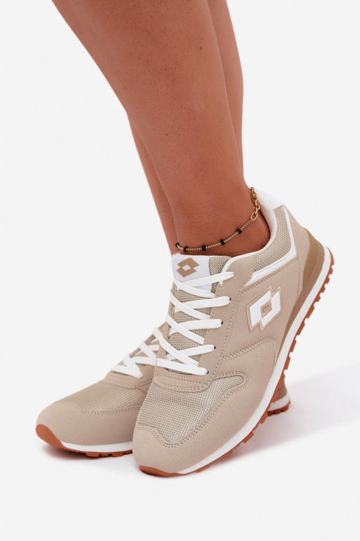 Damen sandfarbene Sneakers LOTTO 2401850U EPICAN