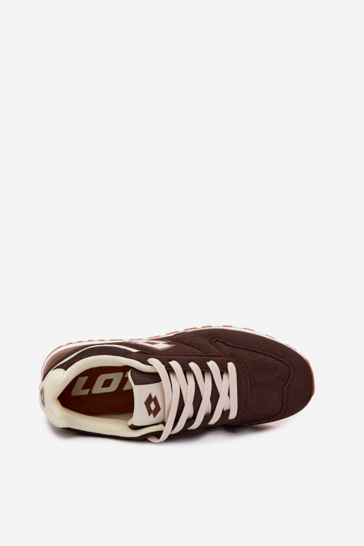 Damen schokoladenfarbene Sneakers LOTTO 2401850U EPICAN