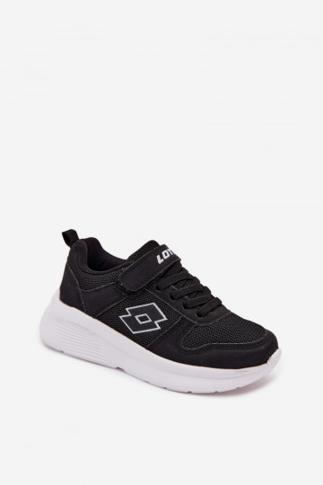 Kinder Sneakers mit Klettverschluss LOTTO SOBRIO 2601570K schwarz