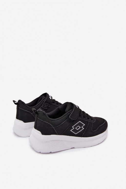Kinder Sneakers mit Klettverschluss LOTTO SOBRIO 2601570K schwarz