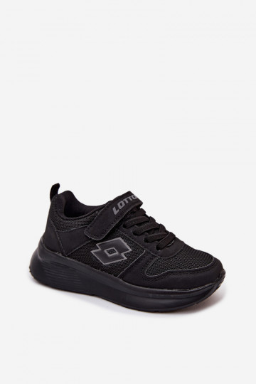 Kinder Sneakers mit Klettverschluss LOTTO SOBRIO 2601571K schwarz