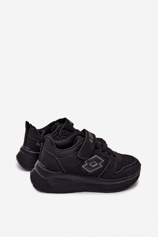 Kinder Sneakers mit Klettverschluss LOTTO SOBRIO 2601571K schwarz