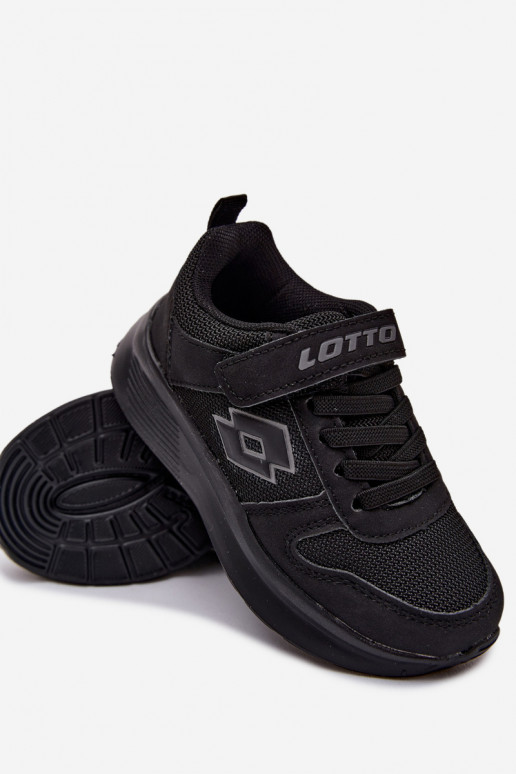 Kinder Sneakers mit Klettverschluss LOTTO SOBRIO 2601571K schwarz