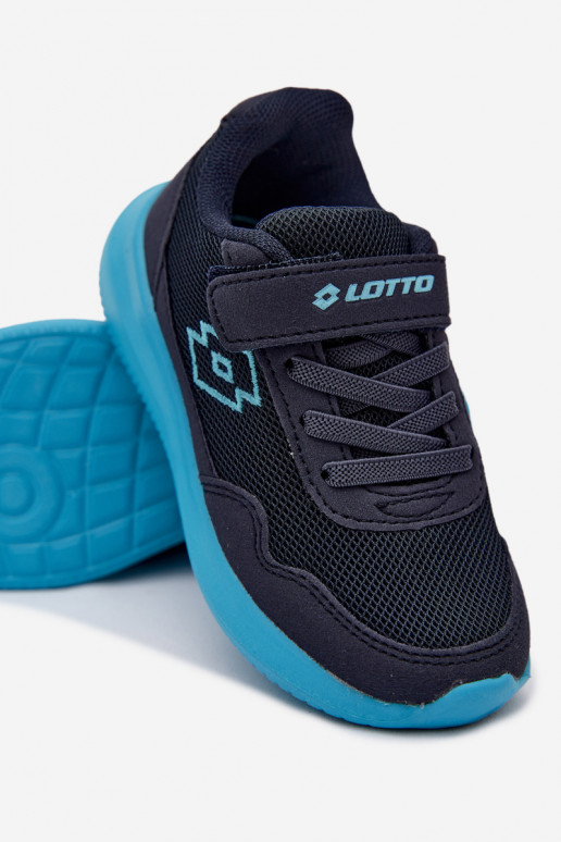 Kinder Sneakers mit Klettverschluss LOTTO 2600002K CONNEECT dunkelblau