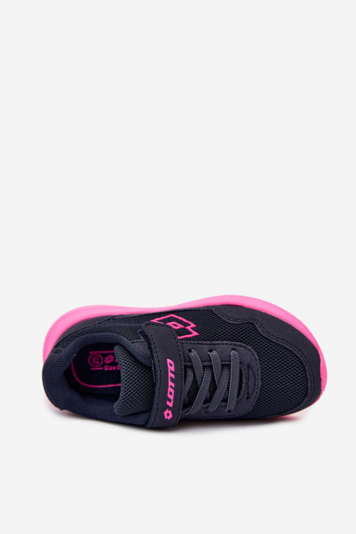 Kinder Sneakers mit Klettverschluss LOTTO 2600002K CONNEECT blau-rosa