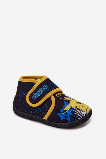 Jungen Hausschuhe mit Klettverschluss Pikachu gelb