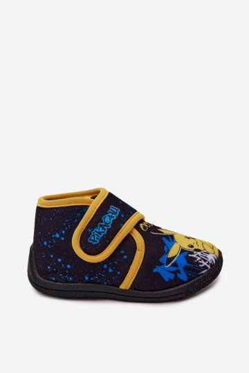 Jungen Hausschuhe mit Klettverschluss Pikachu gelb 2