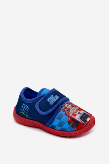 Kinder Hausschuhe mit Klettverschluss PAW Patrol dunkelblau