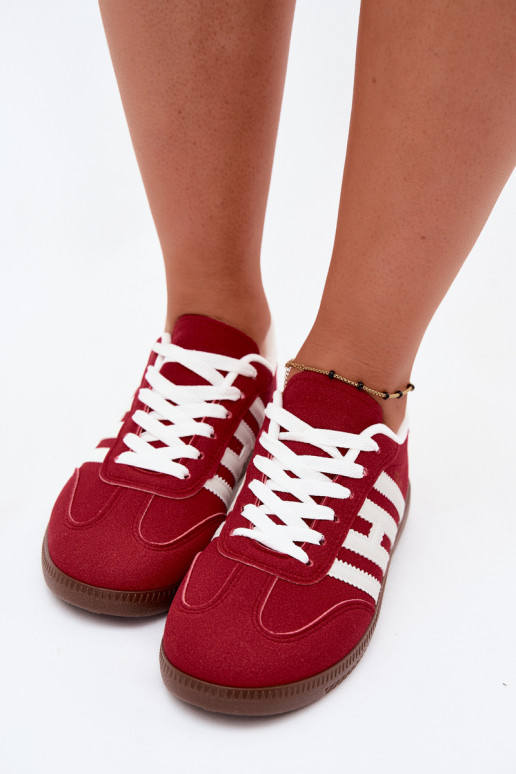 Herren rote Sneakers mit Riemen Chrissy