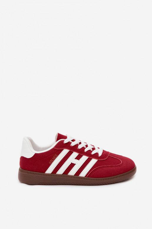 Herren rote Sneakers mit Riemen Chrissy