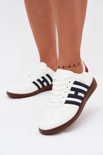 Herren weiße Sneakers mit Riemen Chrissy 2