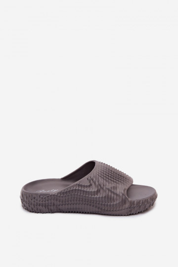 Herren graue leichte Slipper Hilda 2