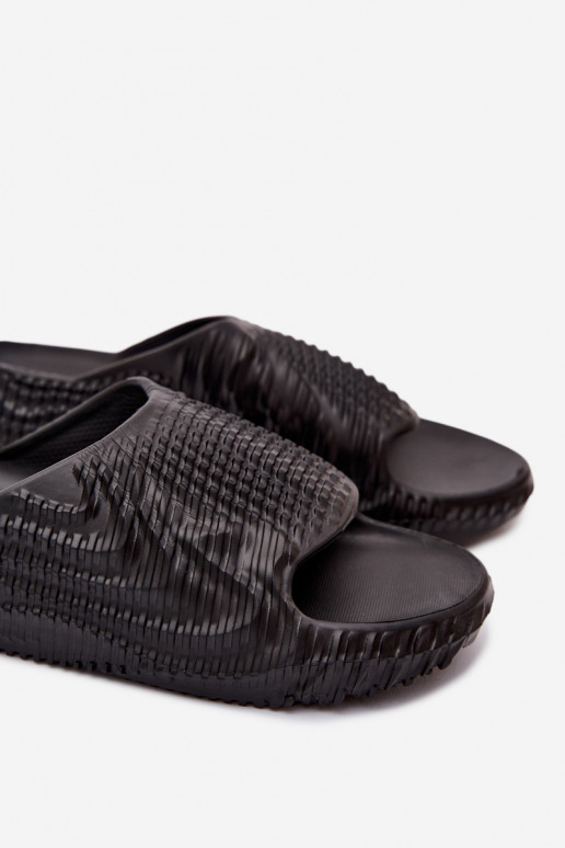 Leichte schwarze Slipper für Herren Hilda