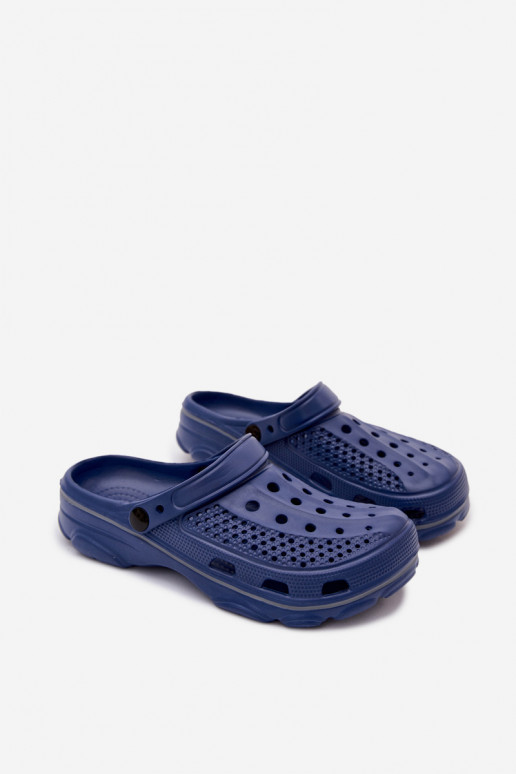 Leichte dunkelblaue Clogs für Herren Landry