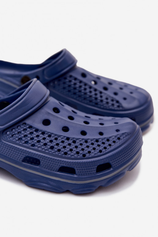 Leichte dunkelblaue Clogs für Herren Landry