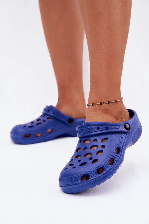 Leichte dunkelblaue Clogs für Damen Parker