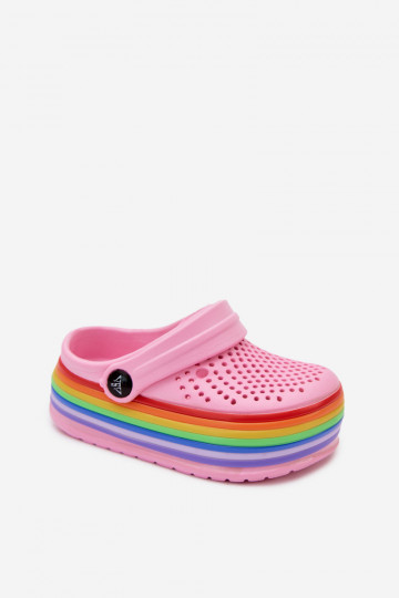 Leichte rosa Kinderclogs mit Riemen Tansy