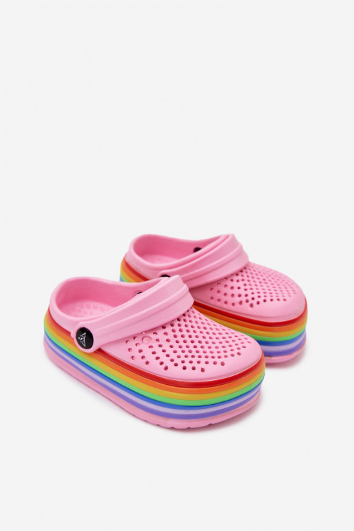 Leichte rosa Kinderclogs mit Riemen Tansy
