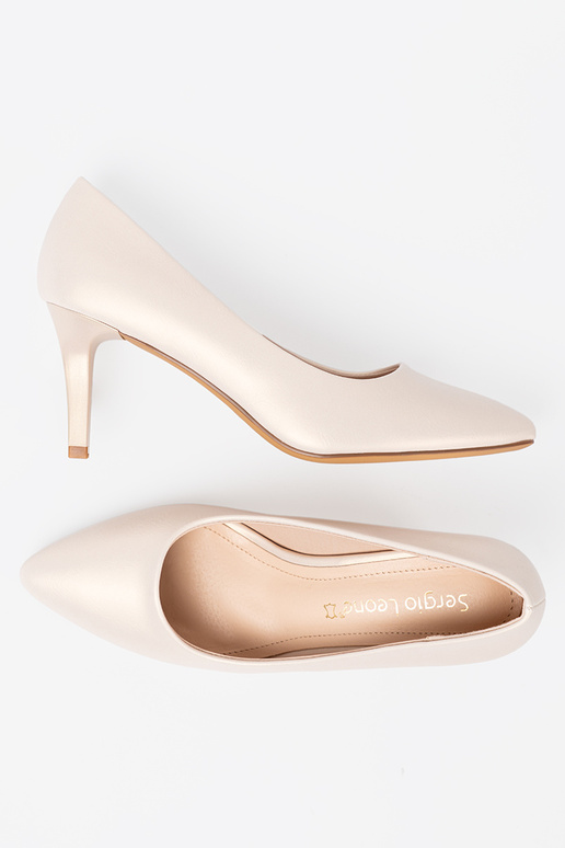 Weiße elegante High Heels