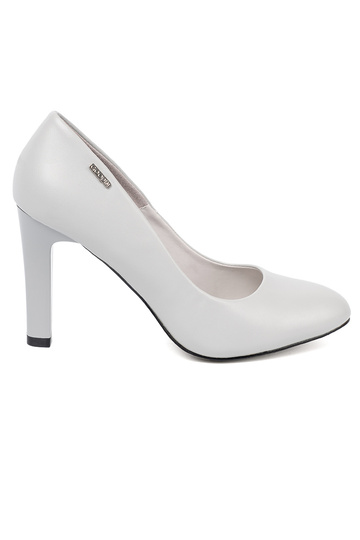 Graue klassische High Heels 2