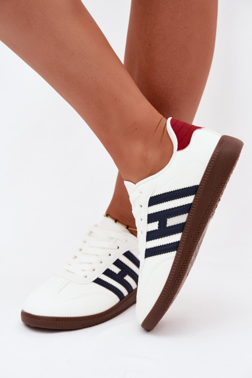 Herren weiße Sneakers mit Riemen Chrissy