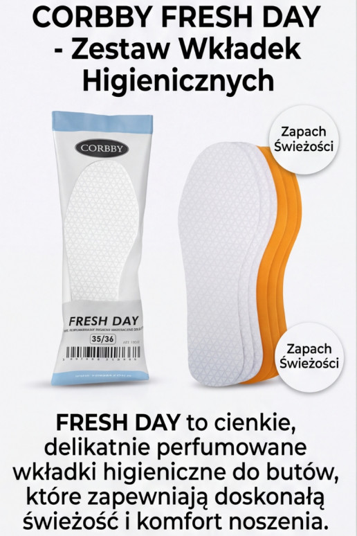 Corbby Fresh Day Einlegesohlen 3 Paar