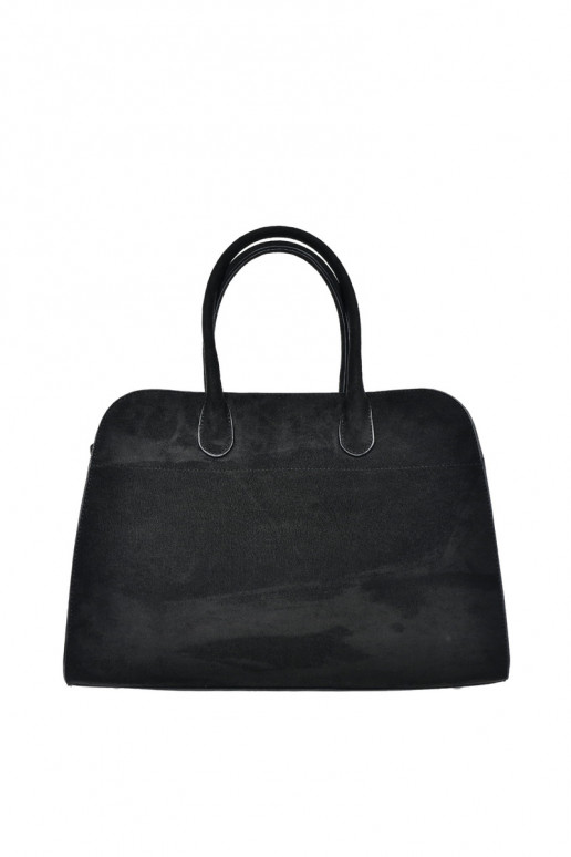 Damen schwarze Handtasche aus Eco-Suede Big Star SS574007