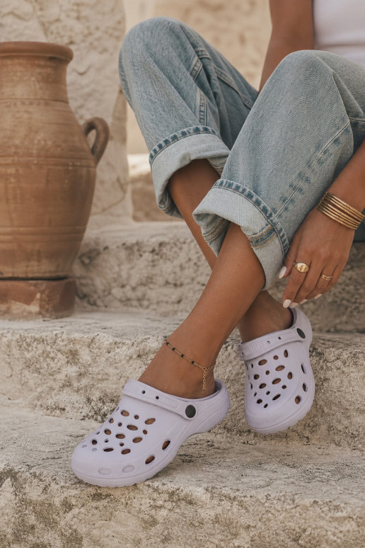 Leichte graue Clogs für Damen Parker