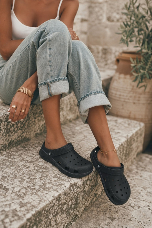 Leichte schwarze Clogs für Damen Parker